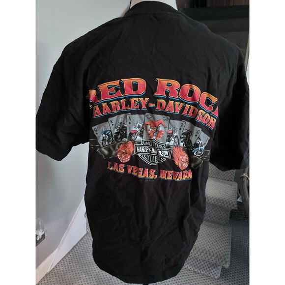 Harley Davidson Mens T-Shirt Live Life Wild L - Picture 3 of 5